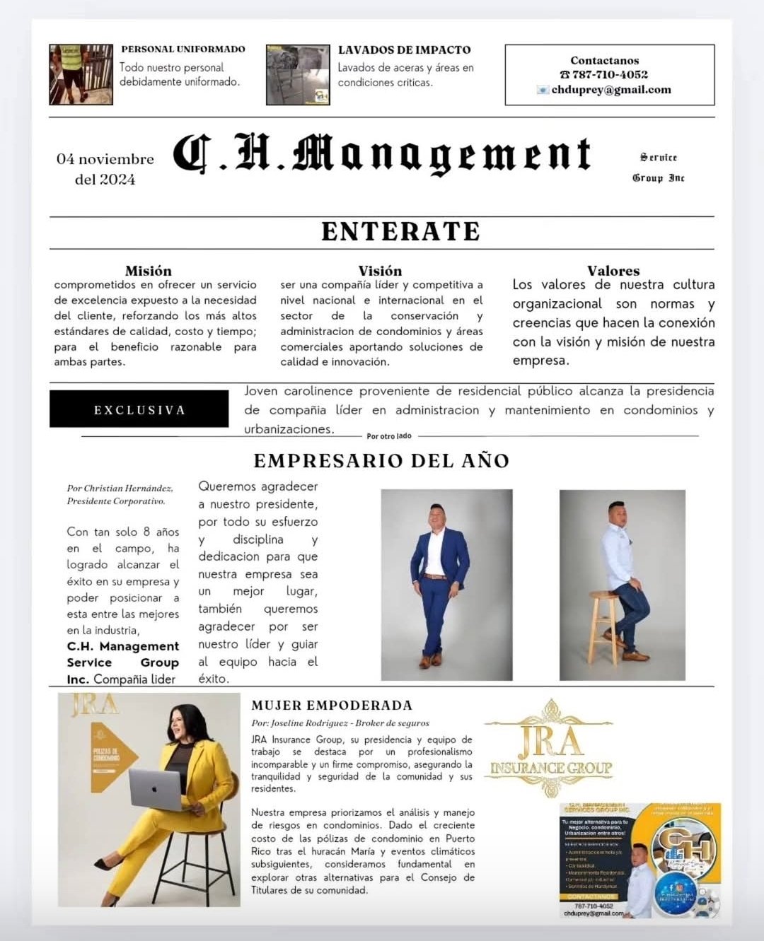 C.H. Management en Prensa
